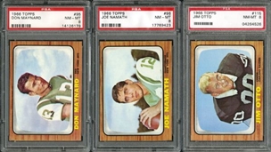 1966 Topps Football PSA Graded Near-Complete Set with 118/132 Cards (PSA Registry ranked #13)